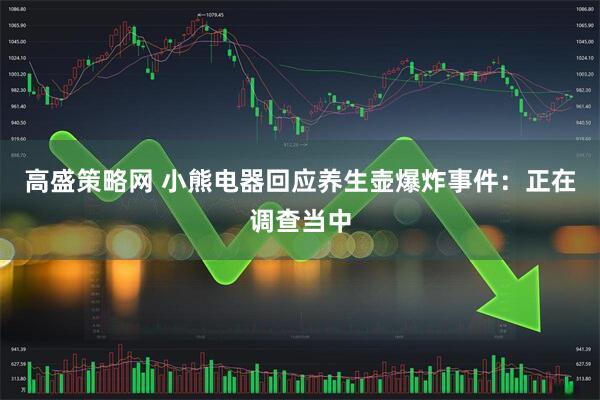 高盛策略网 小熊电器回应养生壶爆炸事件：正在调查当中